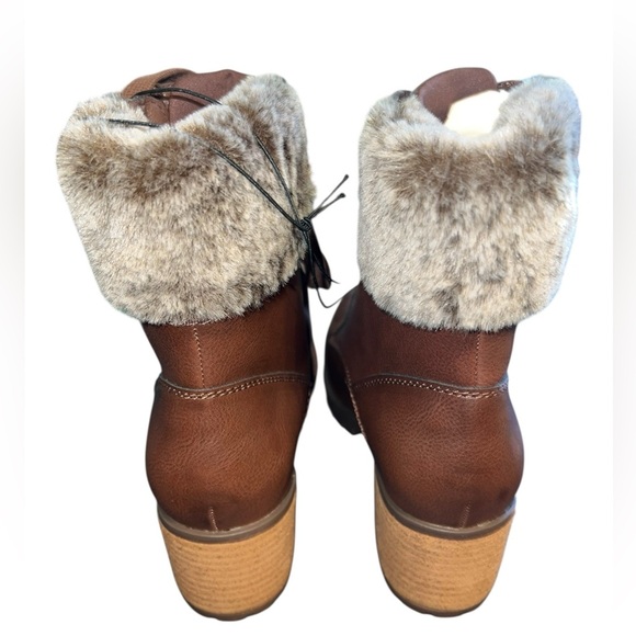 Mia Faux Fur-Lined Heeled Boots – Size 9 - Picture 4 of 10